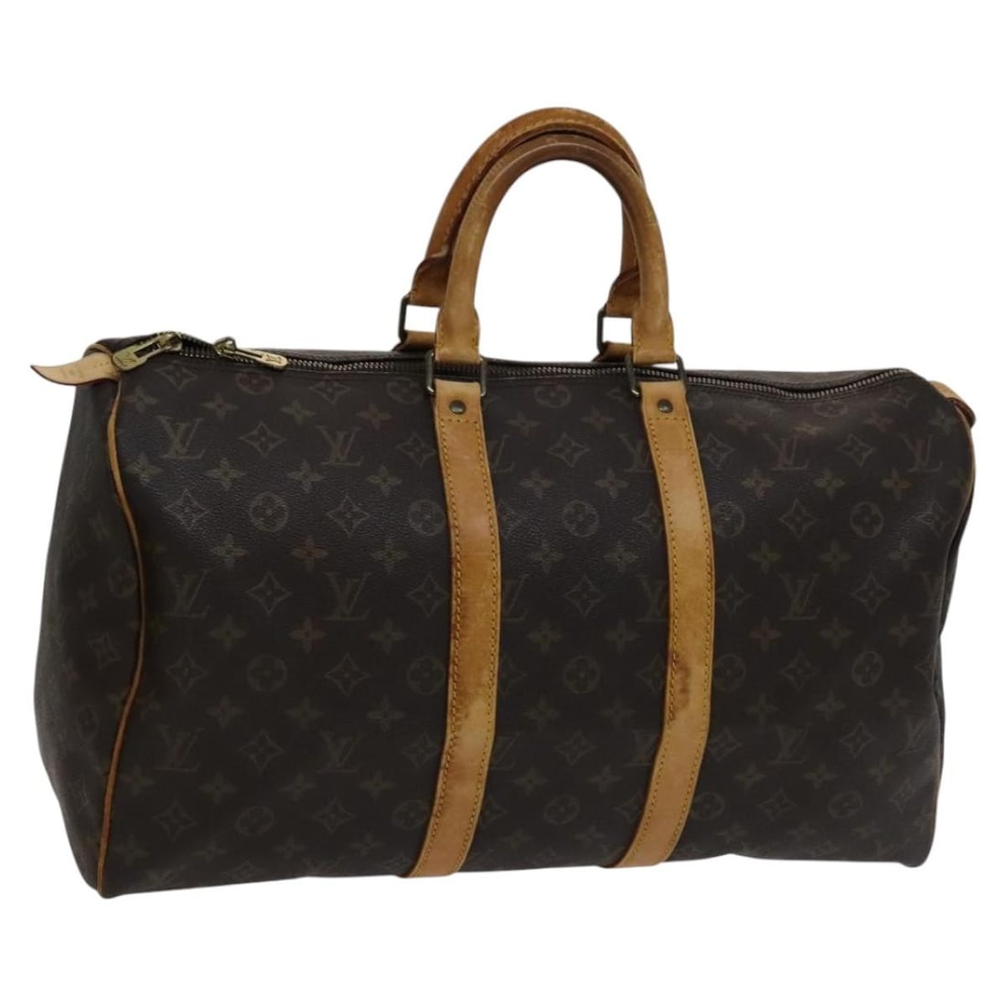 Louis Vuitton Monogram Canvas Keepall 45 Boston Bag M41428 France (1 of 18)