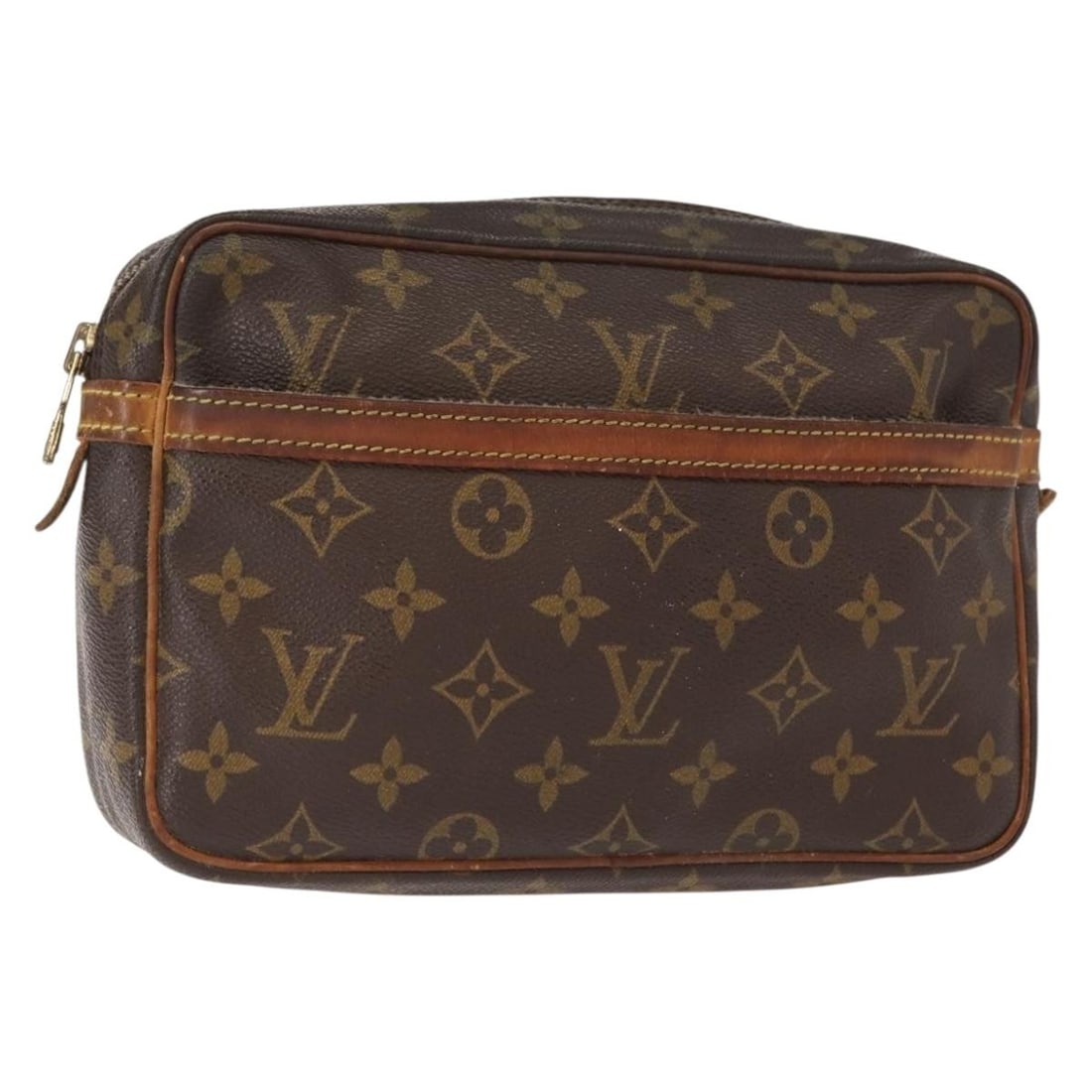 LOUIS VUITTON Monogram Compiegne 23 Clutch Bag M51847 Auth France: LOUIS VUITTON Monogram Compiegne 23 Clutch Bag M51847 Auth France This LOUIS VUITTON Monogram Compiegne 23 Clutch Bag (M51847) is a stylish accessory crafted from durable Monogram Canvas, showcasing t
