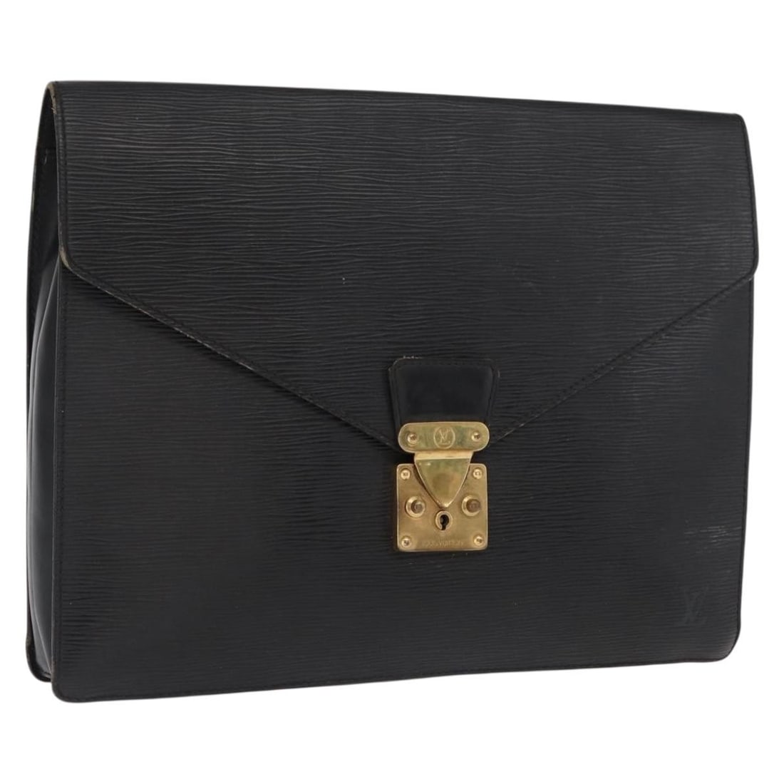 Louis Vuitton Epi Leather Porte Documents Senateur Black Briefcase M54452 (1 of 18)