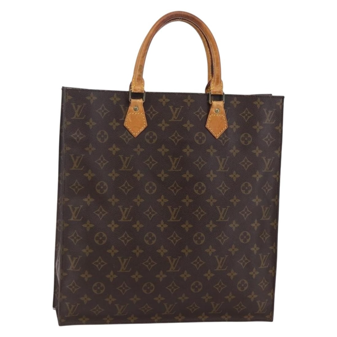 LOUIS VUITTON Monogram Sac Plat Hand Bag M51140 Authentic France: LOUIS VUITTON Monogram Sac Plat Hand Bag M51140 Authentic France The LOUIS VUITTON Monogram Sac Plat Hand Bag is a stylish and iconic accessory crafted in France. Made from durable Monogram Canvas, th