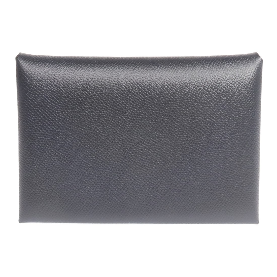 Calvi Duo Card Holder Black Madame Leather with Palladium by Hermes (1 of 14)