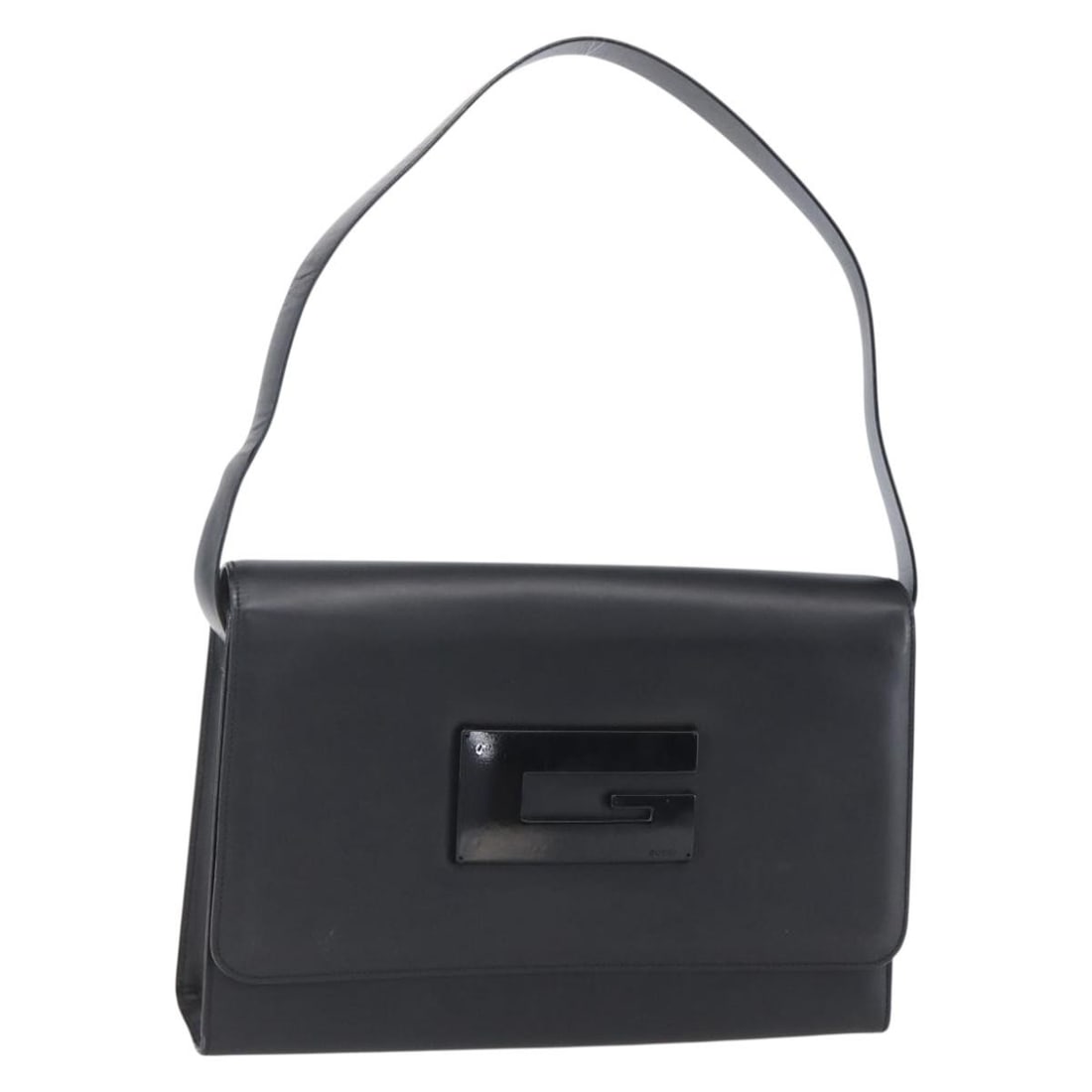 GUCCI 001 3064 Black Silver Enamel Shoulder Bag Auth Italy: GUCCI 001 3064 Black Silver Enamel Shoulder Bag Auth Italy This GUCCI shoulder bag features a stylish black and silver enamel exterior, showcasing a sleek and modern design. Crafted in Italy, this bag