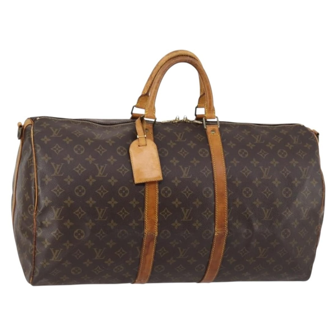 LOUIS VUITTON Monogram Keepall Bandouliere 55 Boston Bag M41414 Auth (1 of 18)