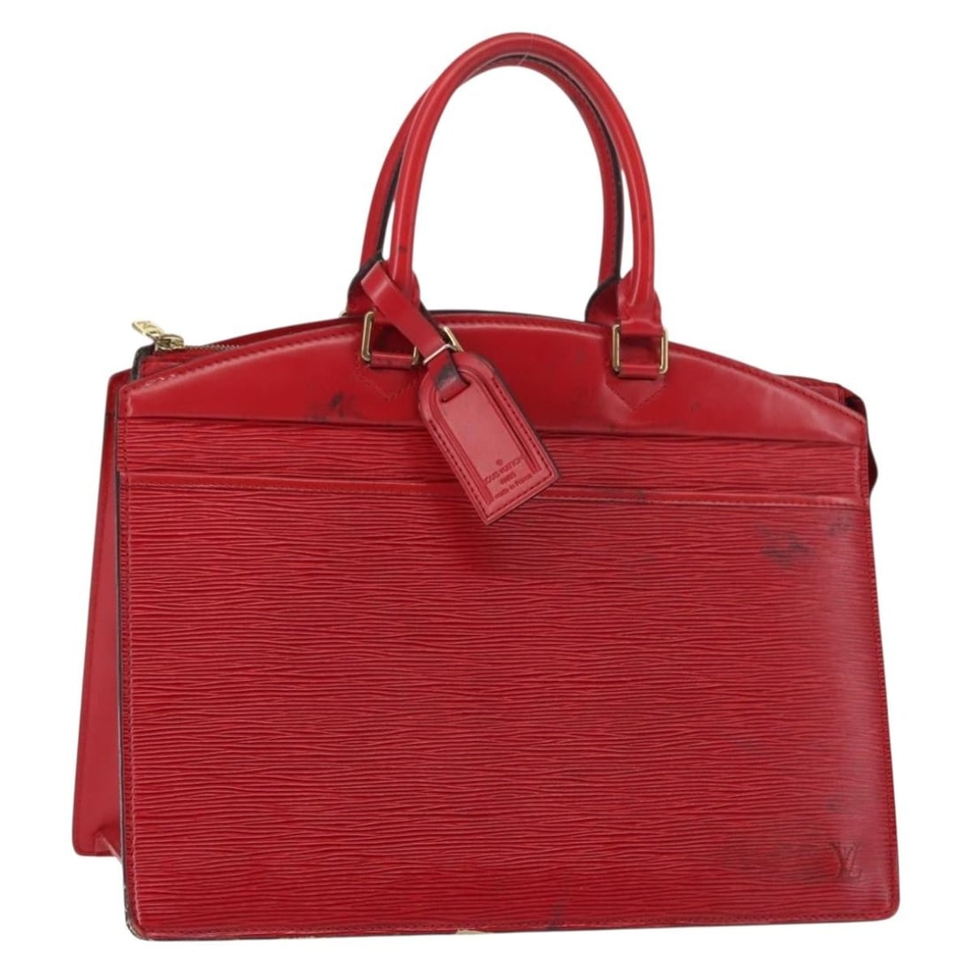 LOUIS VUITTON Epi Riviera Hand Bag Red M48187 Made in France: LOUIS VUITTON Epi Riviera Hand Bag Red M48187 Made in France Elevate your accessory collection with this authentic LOUIS VUITTON Epi Riviera Hand Bag in striking red. Crafted in France from durable Ep