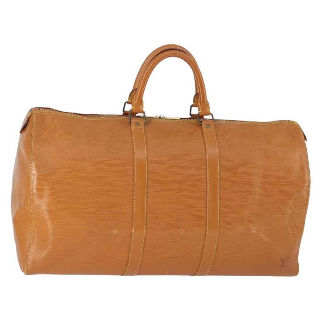 Louis Vuitton Brown Epi Leather Keepall 50 Boston Bag M42968 (1 of 18)