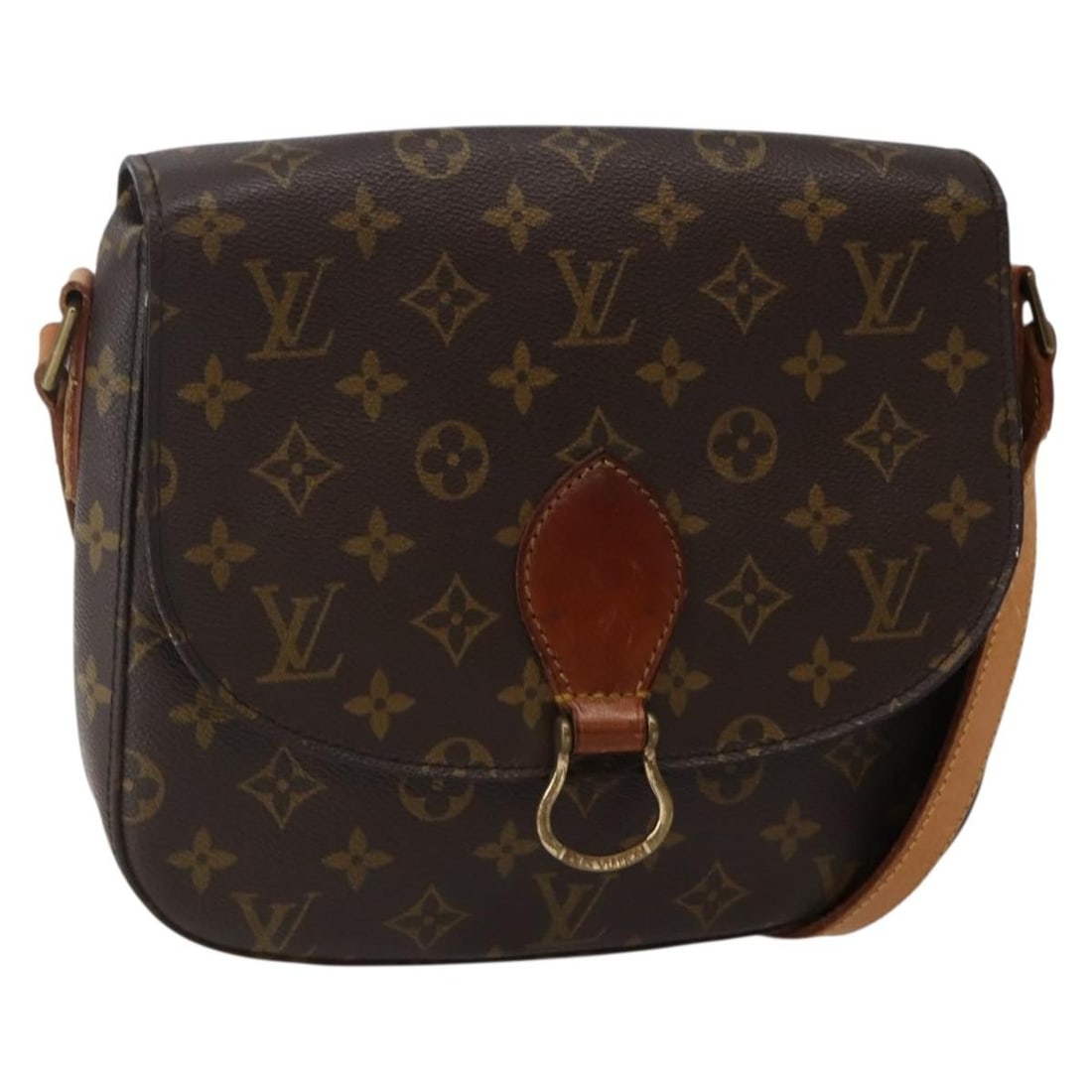 LOUIS VUITTON Monogram Saint Cloud GM Shoulder Bag M51242 France: LOUIS VUITTON Monogram Saint Cloud GM Shoulder Bag M51242 France Discover the classic elegance of the LOUIS VUITTON Monogram Saint Cloud GM Shoulder Bag. Crafted from durable Monogram Canvas, this sty