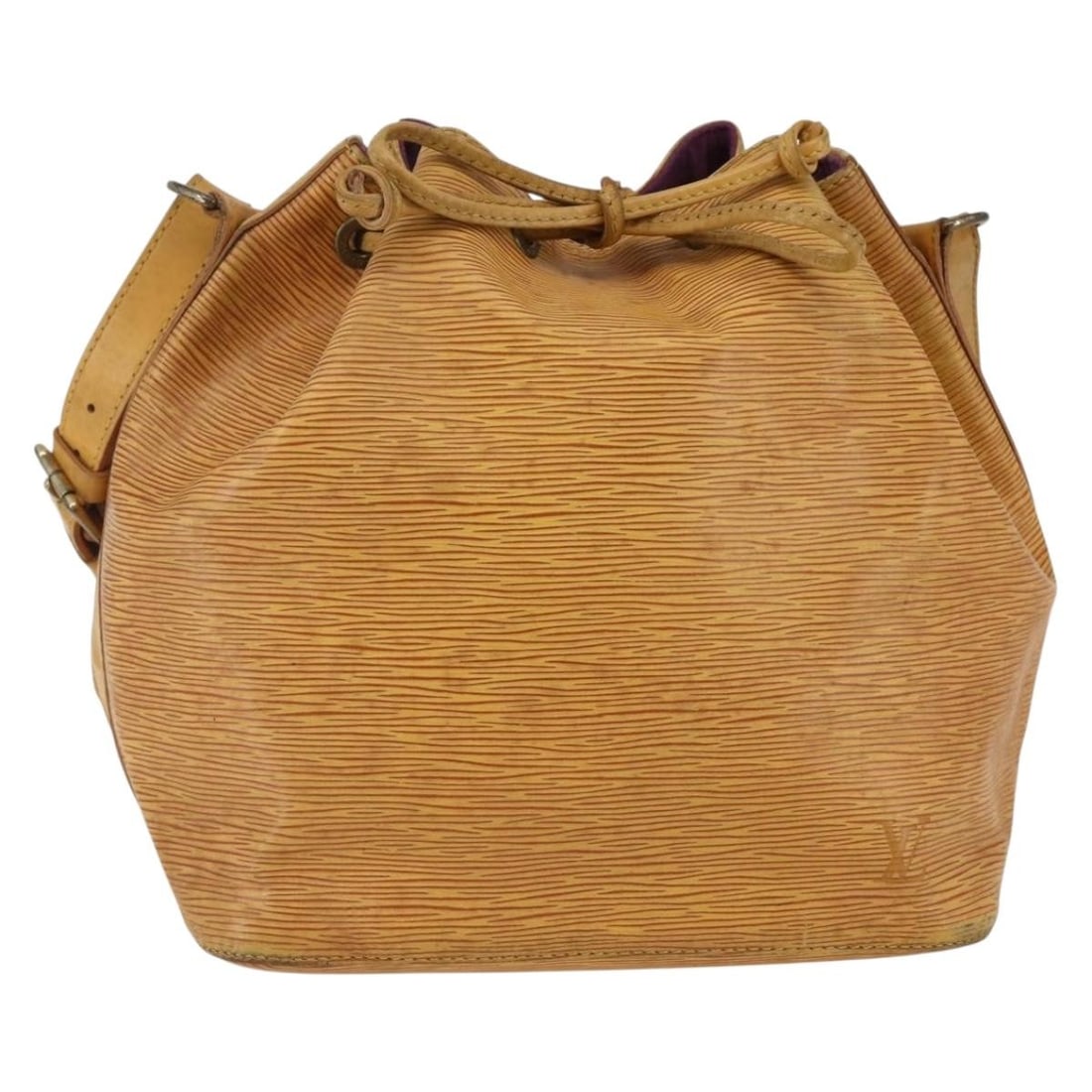 Louis Vuitton Epi Petit Noe Yellow Shoulder Bag M44109 Authentic: Louis Vuitton Epi Petit Noe Yellow Shoulder Bag M44109 Authentic Discover the timeless elegance of the LOUIS VUITTON Epi Petit Noe Shoulder Bag, crafted in France from luxurious Epi leather in a vibra