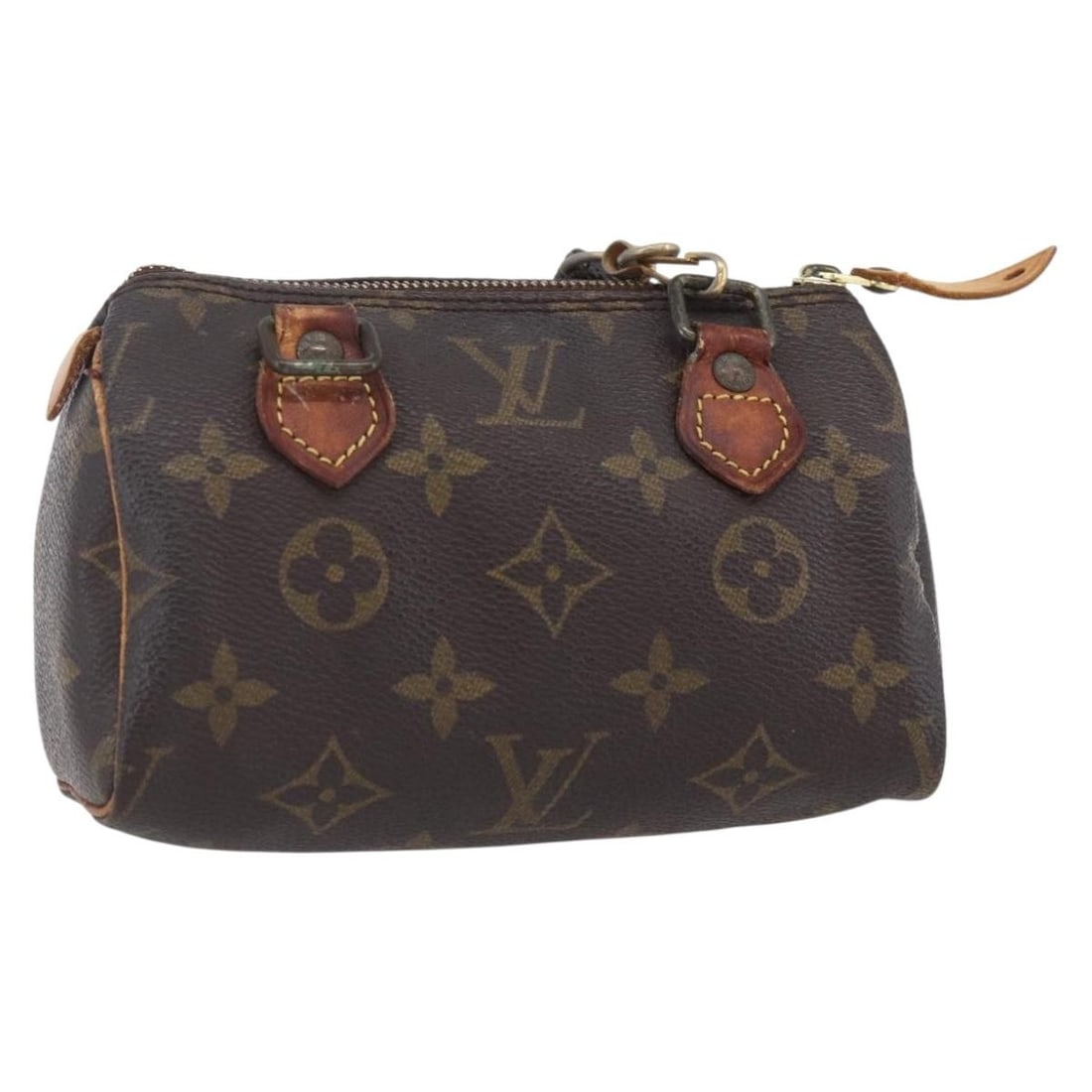 LOUIS VUITTON Monogram Mini Speedy Hand Bag M41534 Authentic (1 of 18)