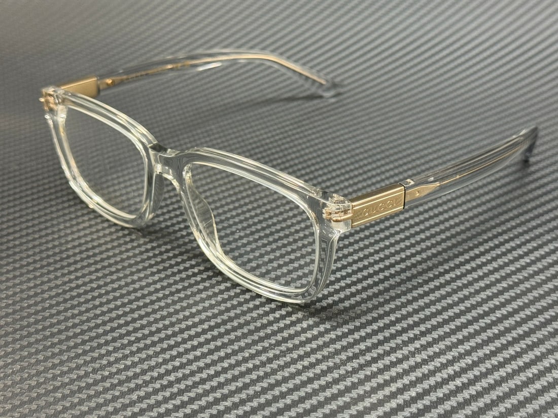 GUCCI GG1776O 003 Grey Transparent Men's Eyeglasses with Authenticity Certificate (1 of 4)