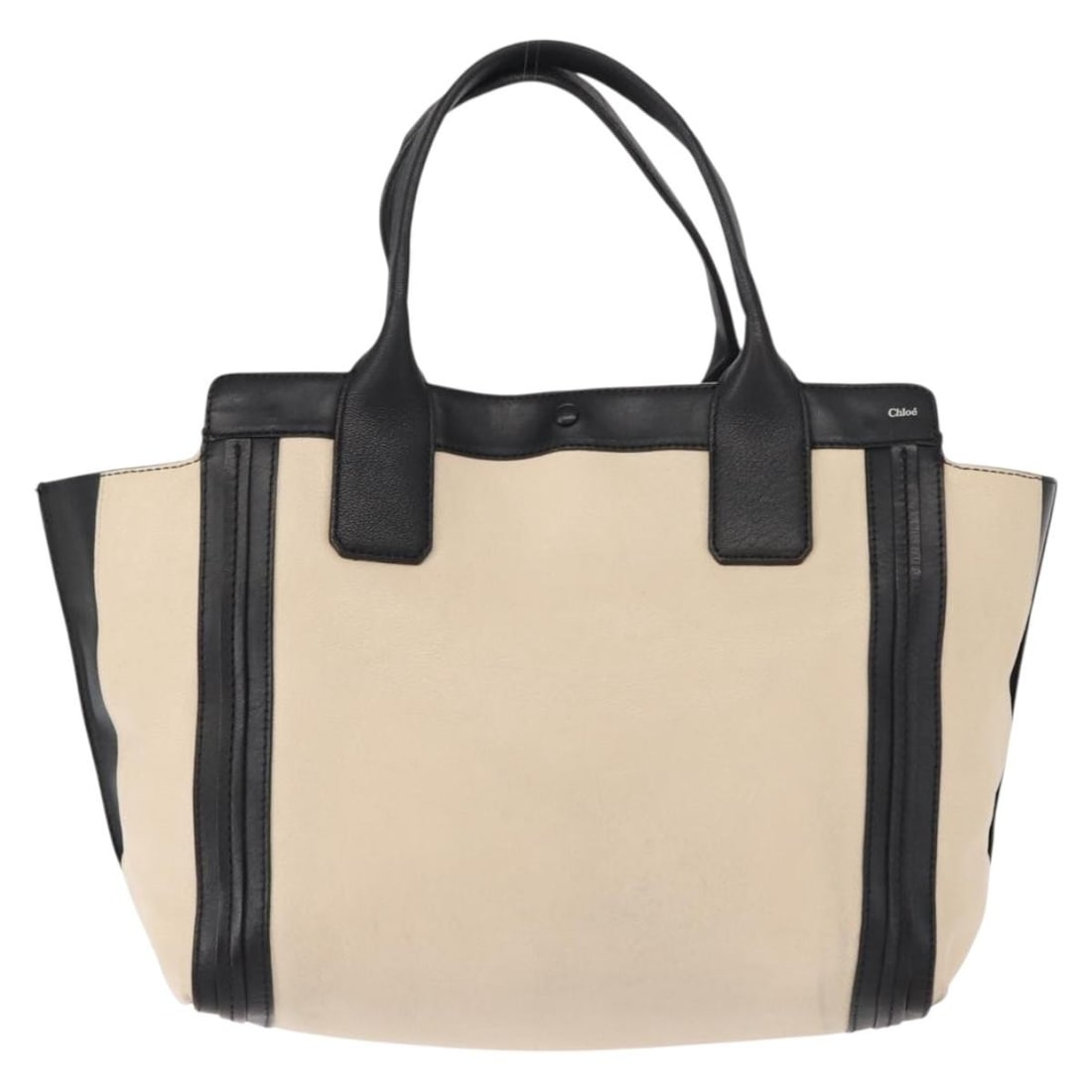 Chloe Alison East West Beige Leather Tote Bag: Chloe Alison East West Beige Leather Tote Bag The Chloe Alison East West Tote is crafted from beige leather and designed for women. This pre-owned handbag is in good condition, with visible signs of u