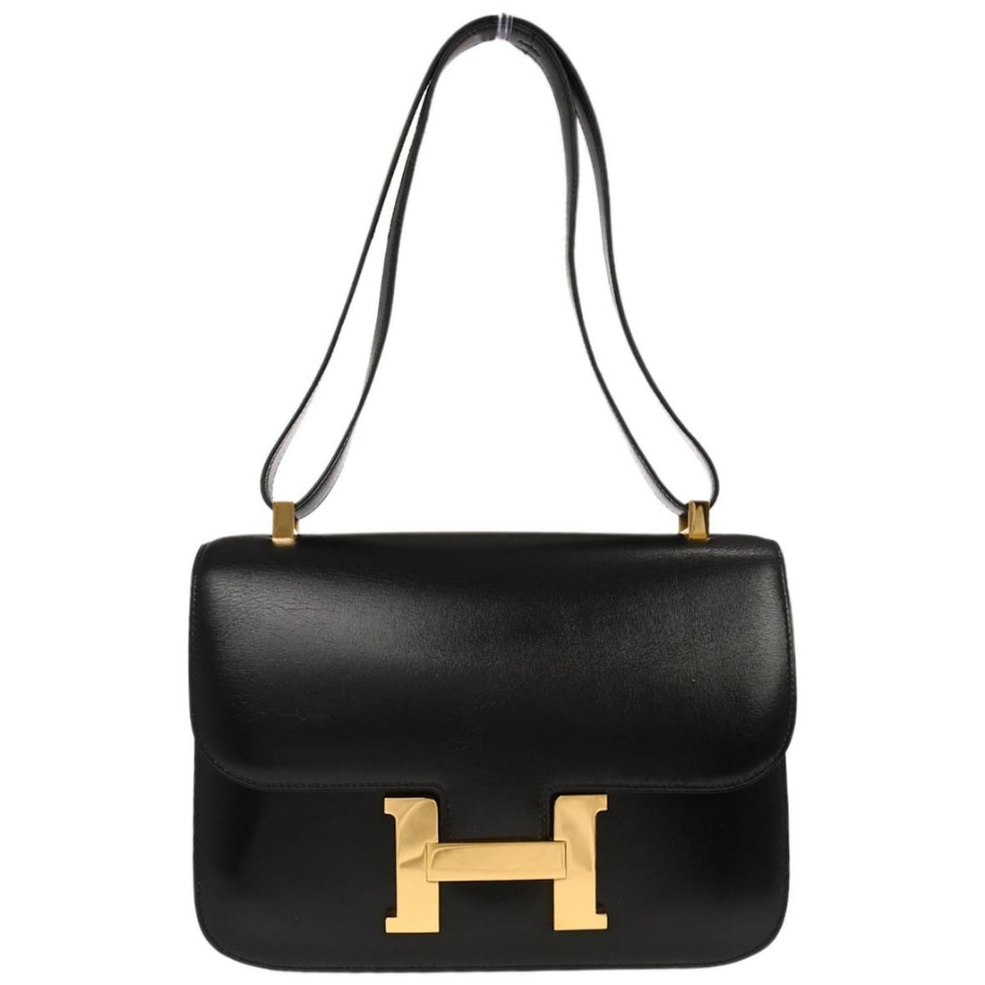 Black Leather Hermes Constance Handbag 23cm by 17cm by 5cm (1 of 10)