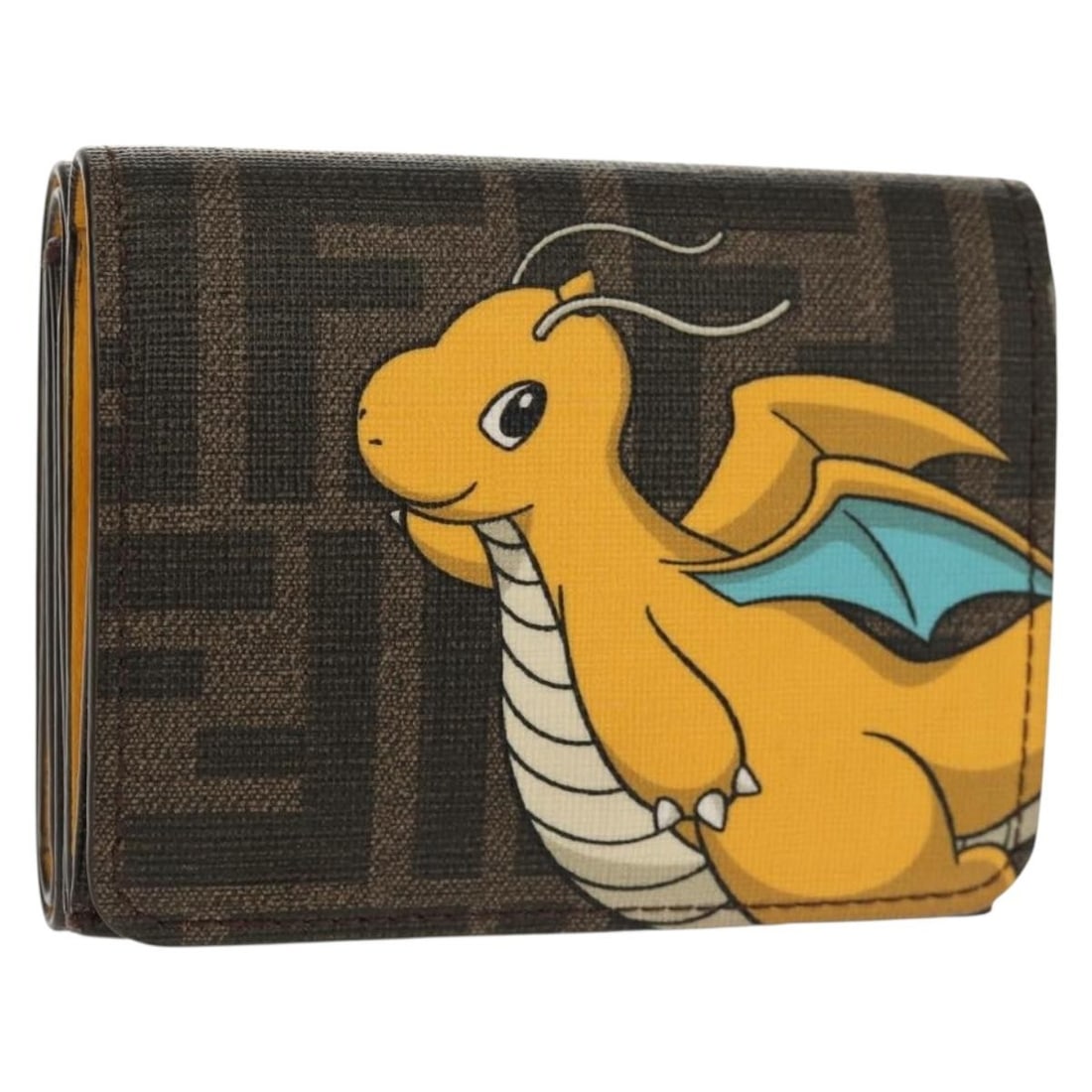 FENDI Zucca Canvas Compact Wallet Black Limited Edition with Pokemon Collaboration (1 of 18)