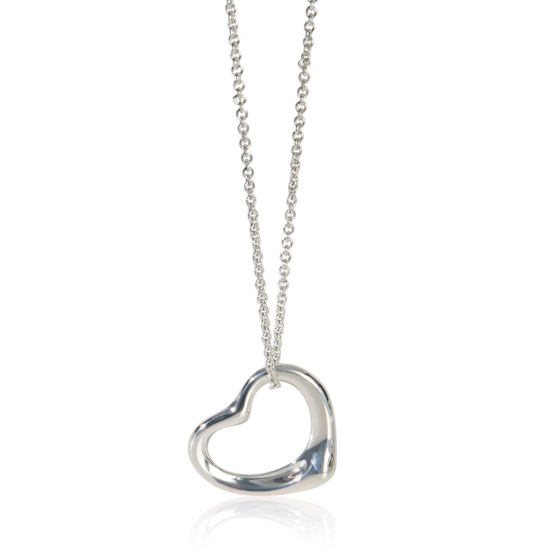 Elsa Peretti Open Heart Sterling Silver Pendant Necklace by Tiffany & Co. (1 of 3)