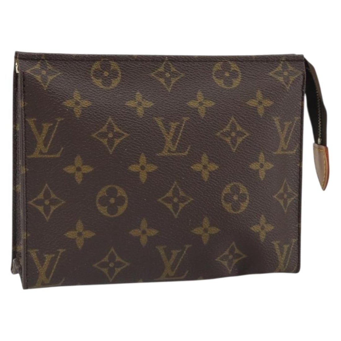 Louis Vuitton Monogram Canvas Poche Toilette 19 Pouch Bag M47544: Louis Vuitton Monogram Canvas Poche Toilette 19 Pouch Bag M47544 This Louis Vuitton Monogram Poche Toilette 19 pouch features the signature monogram canvas exterior and is crafted in France. The pouch