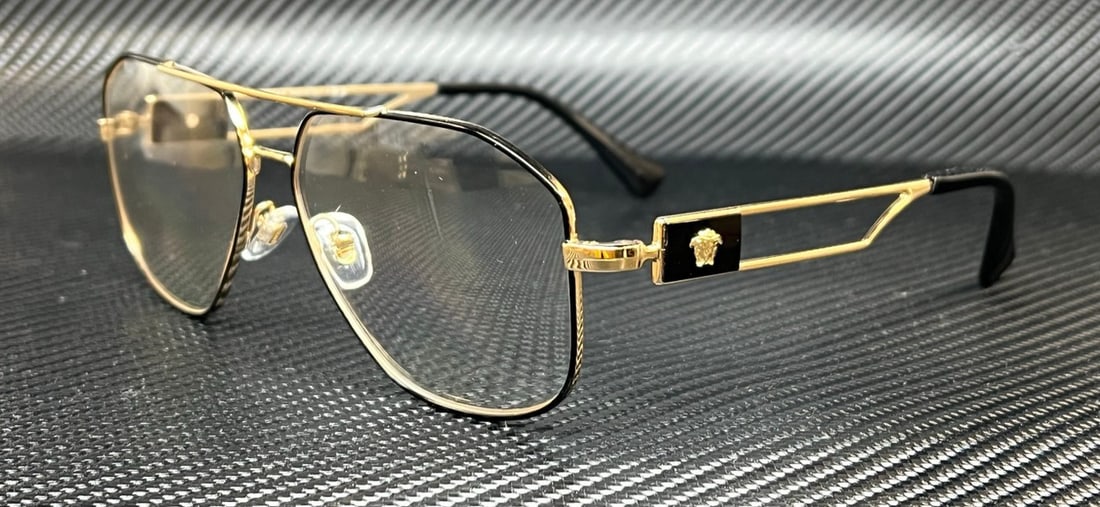 Versace VE1287 1443 Gold Black Men's Eyeglasses with Authenticity Certificate (1 of 5)