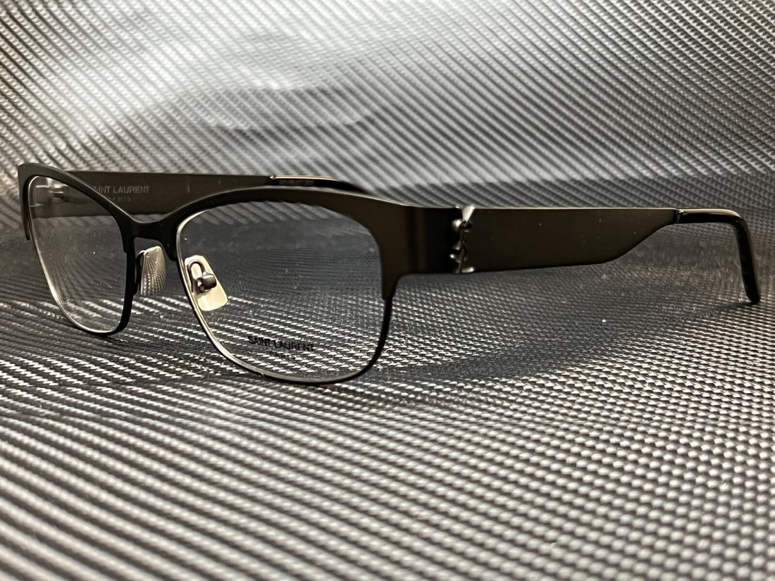 Yves Saint Laurent SL M44 001 Black Metal Women's Eyeglasses with Authentic Accessories (1 of 5)