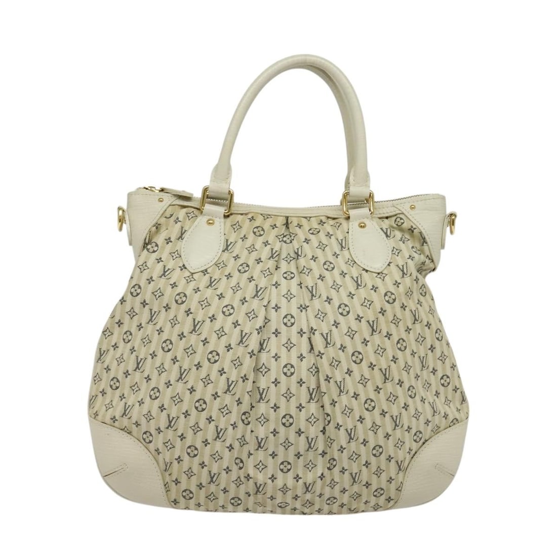 Beige Canvas Marina Mini Lin Croisette Bag by Louis Vuitton: Beige Canvas Marina Mini Lin Croisette Bag by Louis Vuitton The Louis Vuitton Marina Handbag in Mini Lin Croisette features a beige canvas exterior with leather accents. Designed for women, this pre-o
