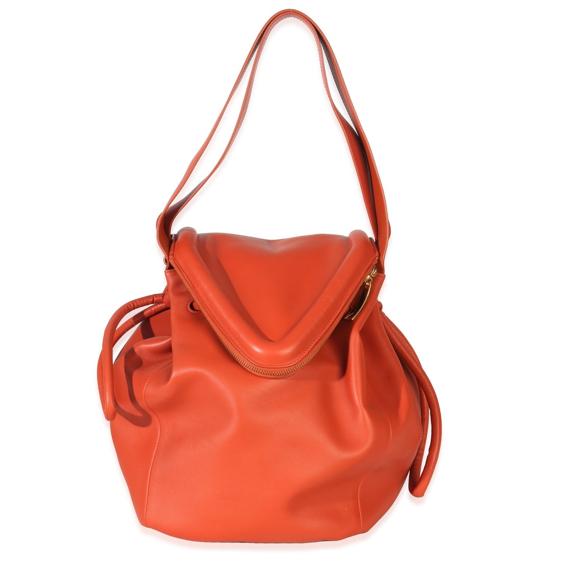 Bottega Veneta Beak Tote Orange Leather Handbag with Dustbag and Care Booklet (1 of 8)