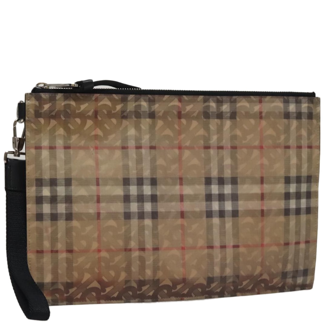 Beige Silver Vinyl Hologram Clutch by Burberry for Women (1 of 18)