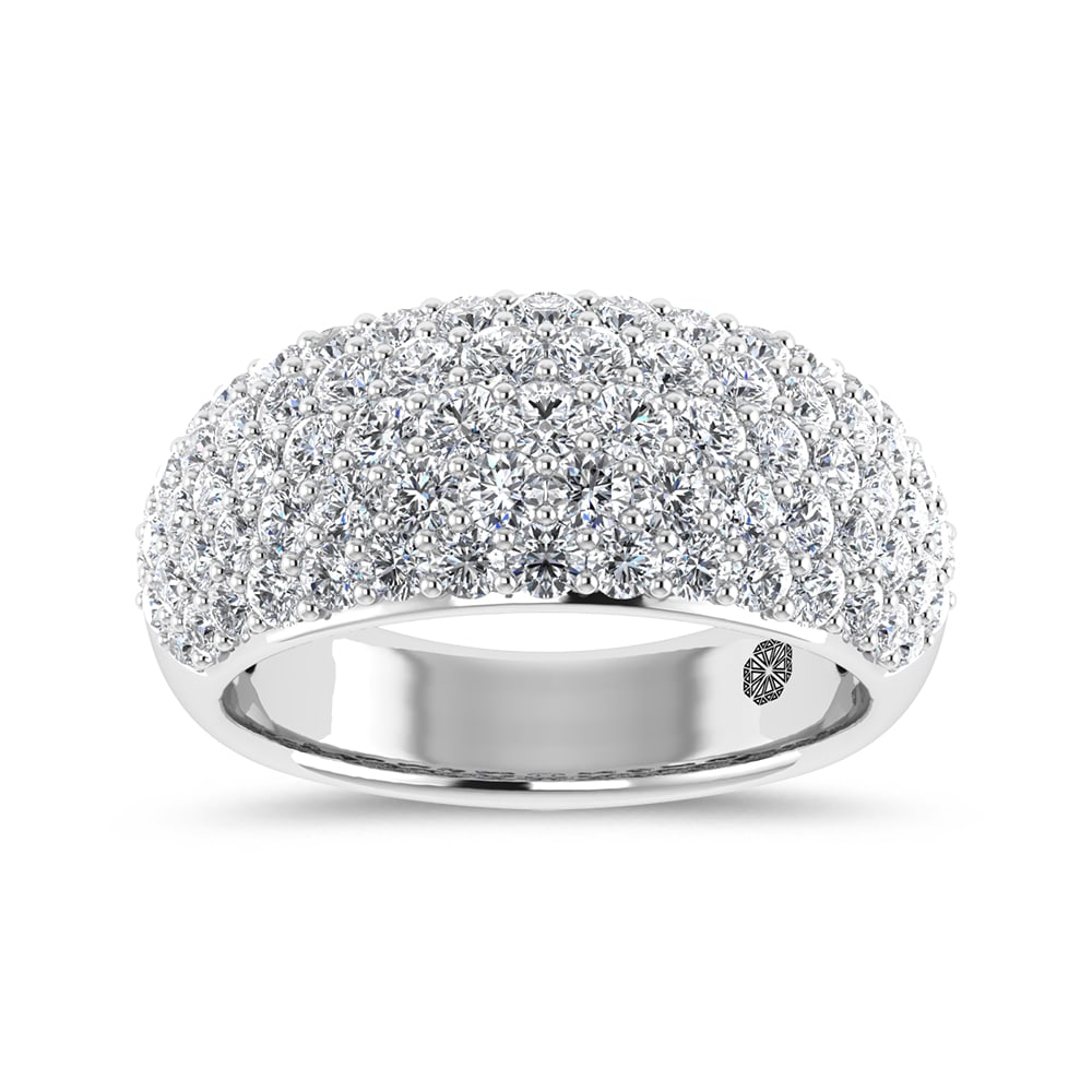 14K White Gold 3 Ct.Tw. Lab Grown Diamond Fashion Band: 14K White Gold 3 Ct.Tw. Lab Grown Diamond Fashion Band Crafted in sleek 14K white gold, this fashion band features lab grown diamonds totaling 3 Ct.Tw. for timeless sophistication. 14k White Gold Ston