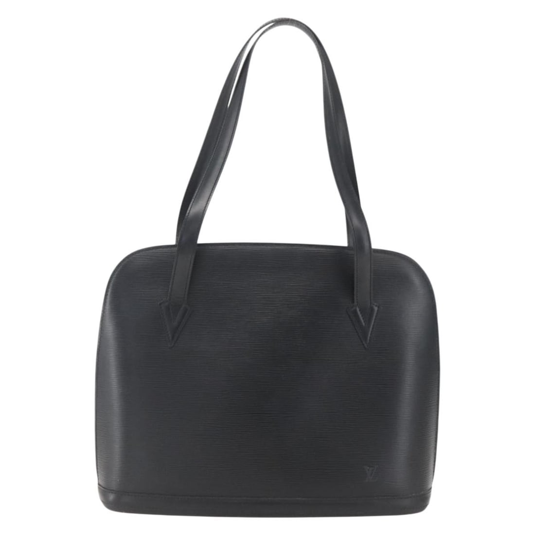 Louis Vuitton Black Lussac Epi Leather Shoulder Bag France (1 of 18)