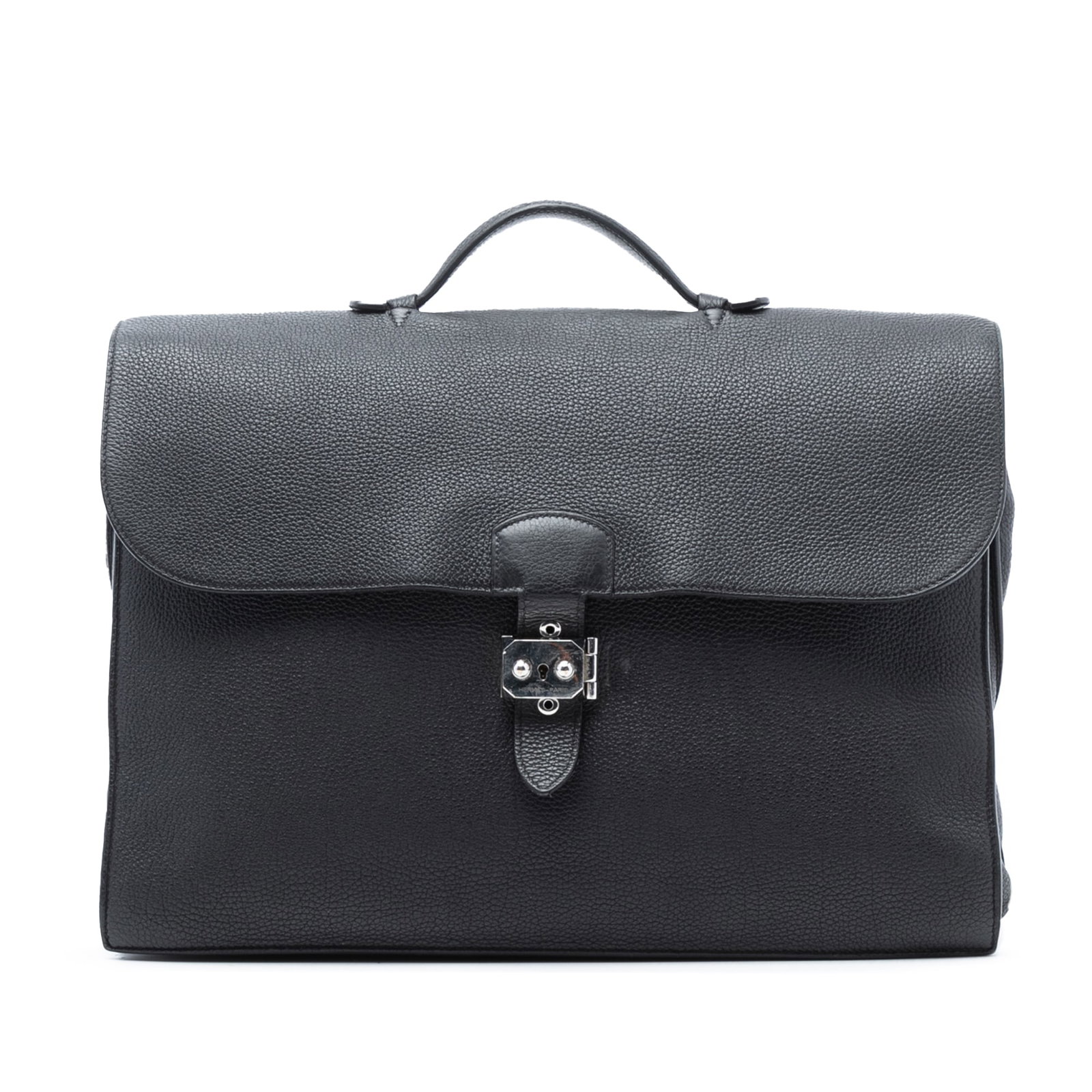 Hermes Black Togo Leather Sac a Depeches 38 Briefcase France (1 of 6)