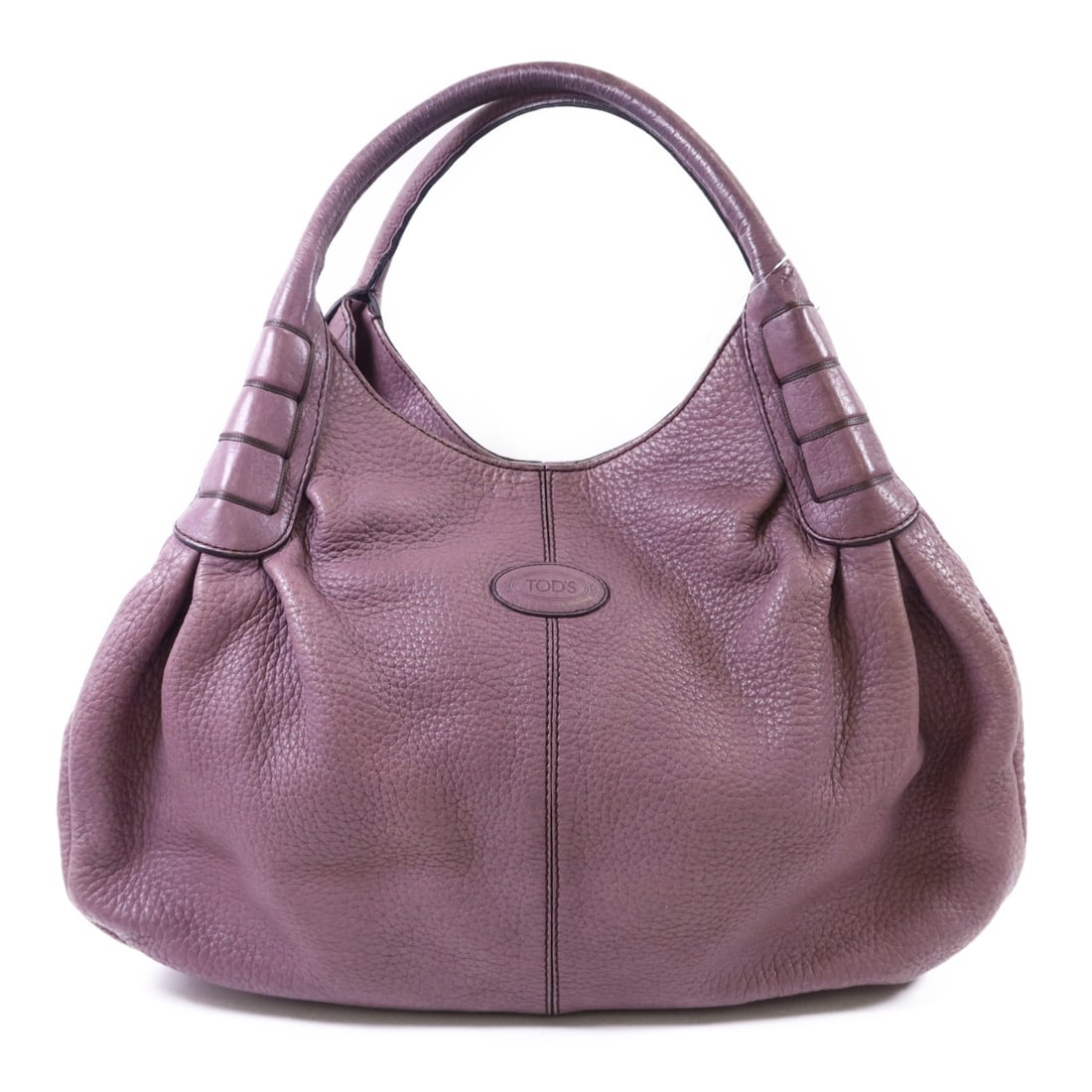 Tod's Ivy Sacca Media Purple Calfskin Hobo Shoulder Bag with Silver Hardware (1 of 17)