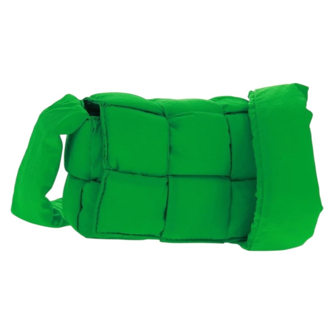 Bottega Veneta Padded Tech Cassette Maxi Intrecciato Nylon Green Shoulder Bag (1 of 18)