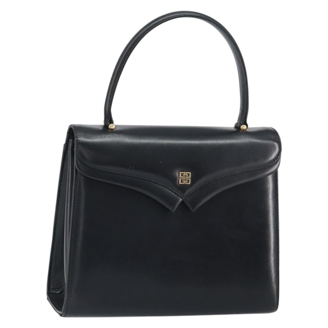 Black and Gold Leather Handbag by Givenchy with Top Handle (1 of 18)