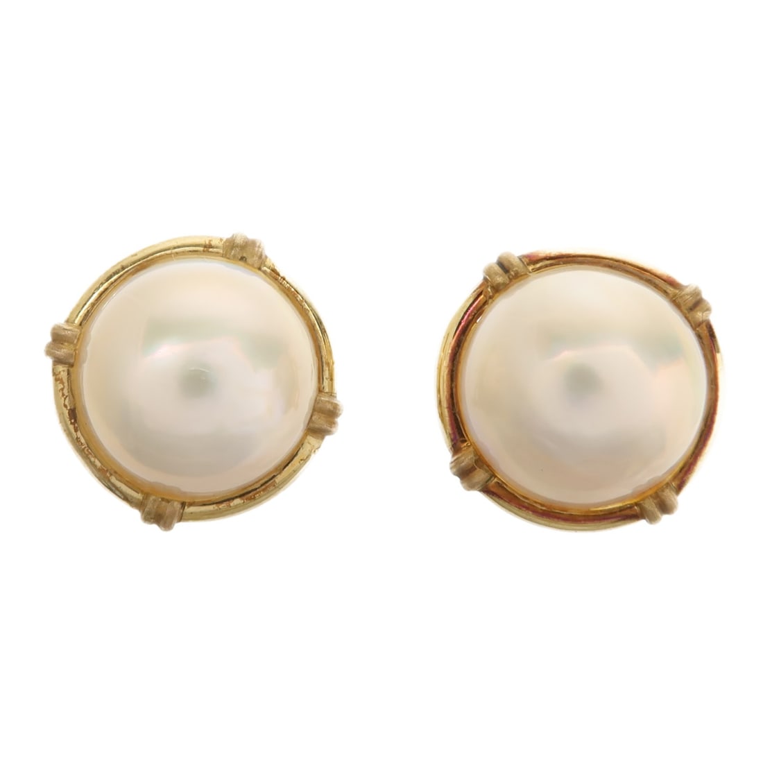 JEWELRY 14K Yellow Gold Pearl Pierced Earrings (1 of 10)