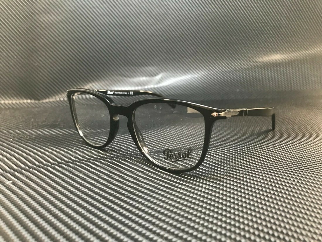 Persol PO3240V 95 Black Square Eyeglasses with Authenticity Certificate (1 of 4)