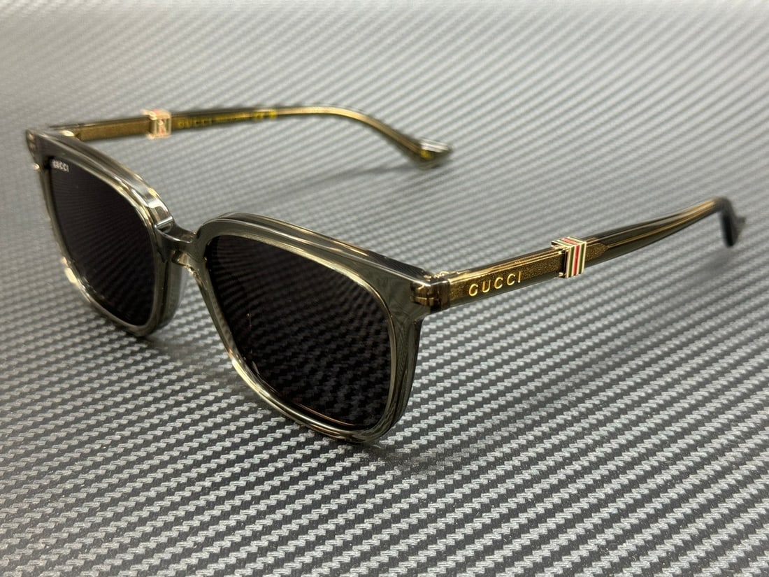 GUCCI GG1493S 003 Brown Frame Grey Lens Men's Sunglasses (1 of 4)