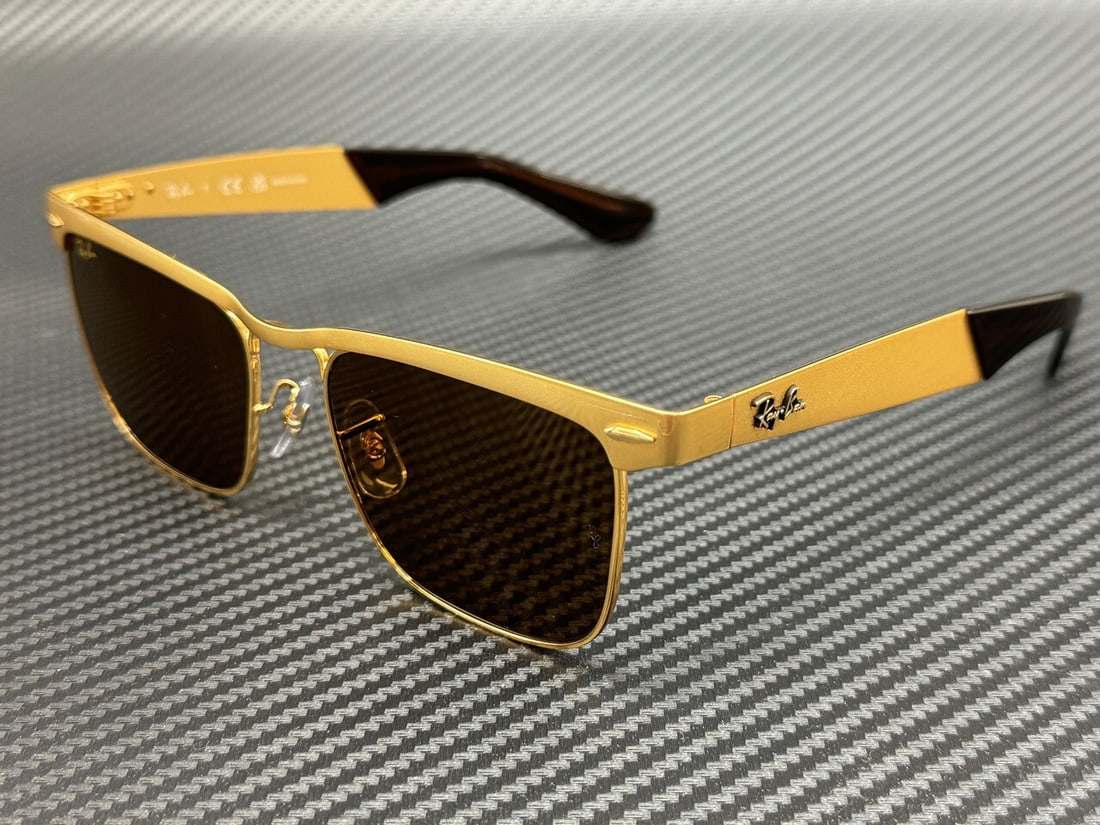 Ray-Ban RB3875 Legend Gold Brown 56mm Men's Sunglasses with Authenticity Certificate: Ray-Ban RB3875 Legend Gold Brown 56mm Men's Sunglasses with Authenticity Certificate Discover the perfect blend of style and functionality with these Ray-Ban RB3875 927631 sunglasses. Featuring a luxu