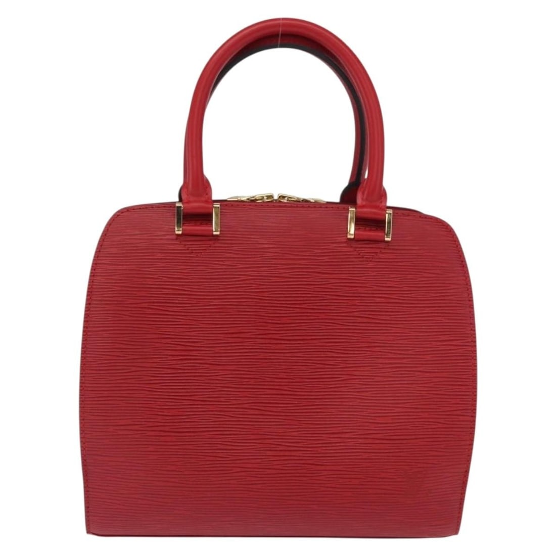 Louis Vuitton Pont Neuf Red Leather Handbag 25cm by 22cm by 12cm (1 of 18)