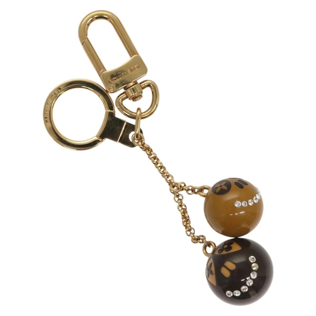 LOUIS VUITTON M65377 Jack & Lucy Key Holder White Orange Authentic (1 of 4)