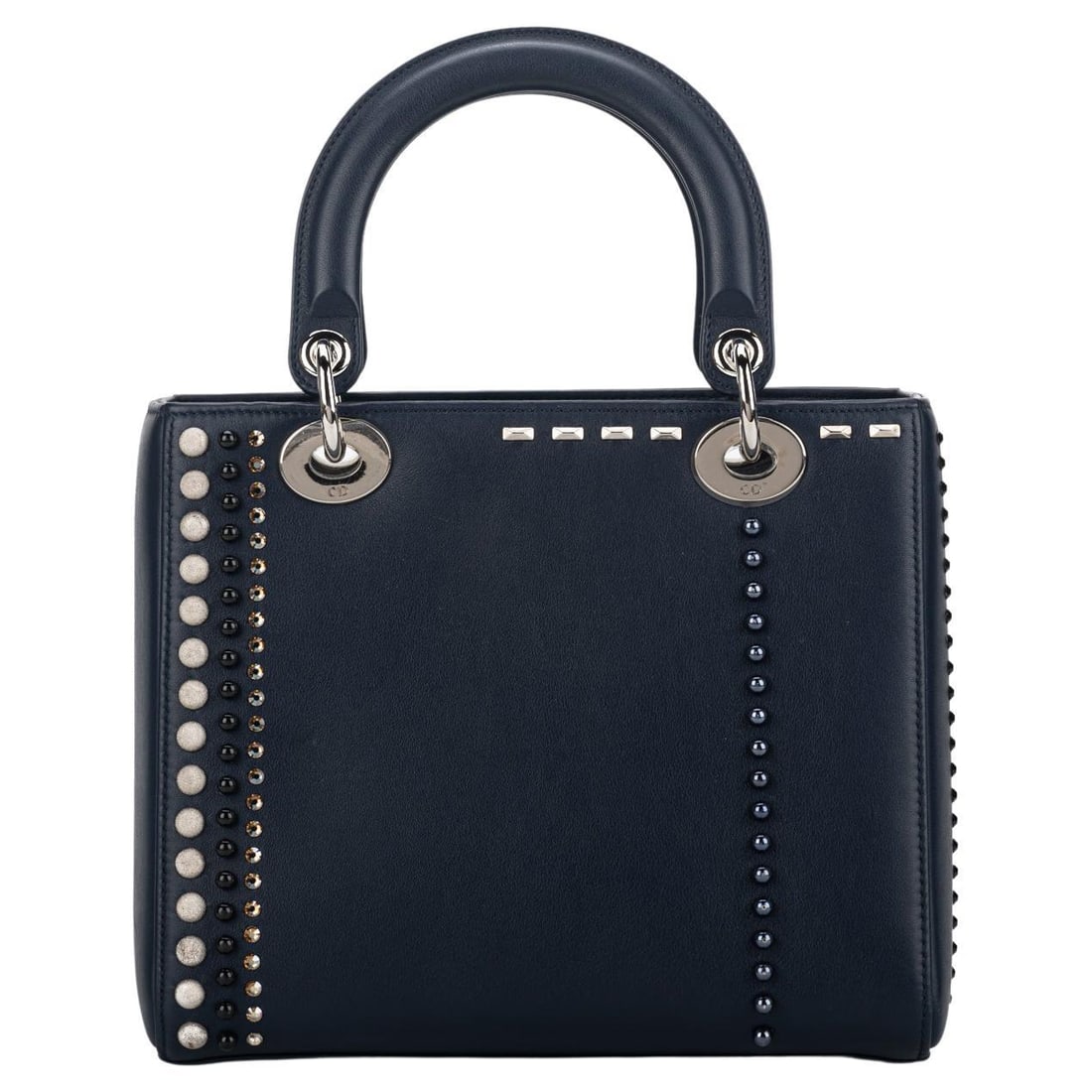 Christian Dior Navy Lady Dior Medium Rhinestone Handbag (1 of 18)