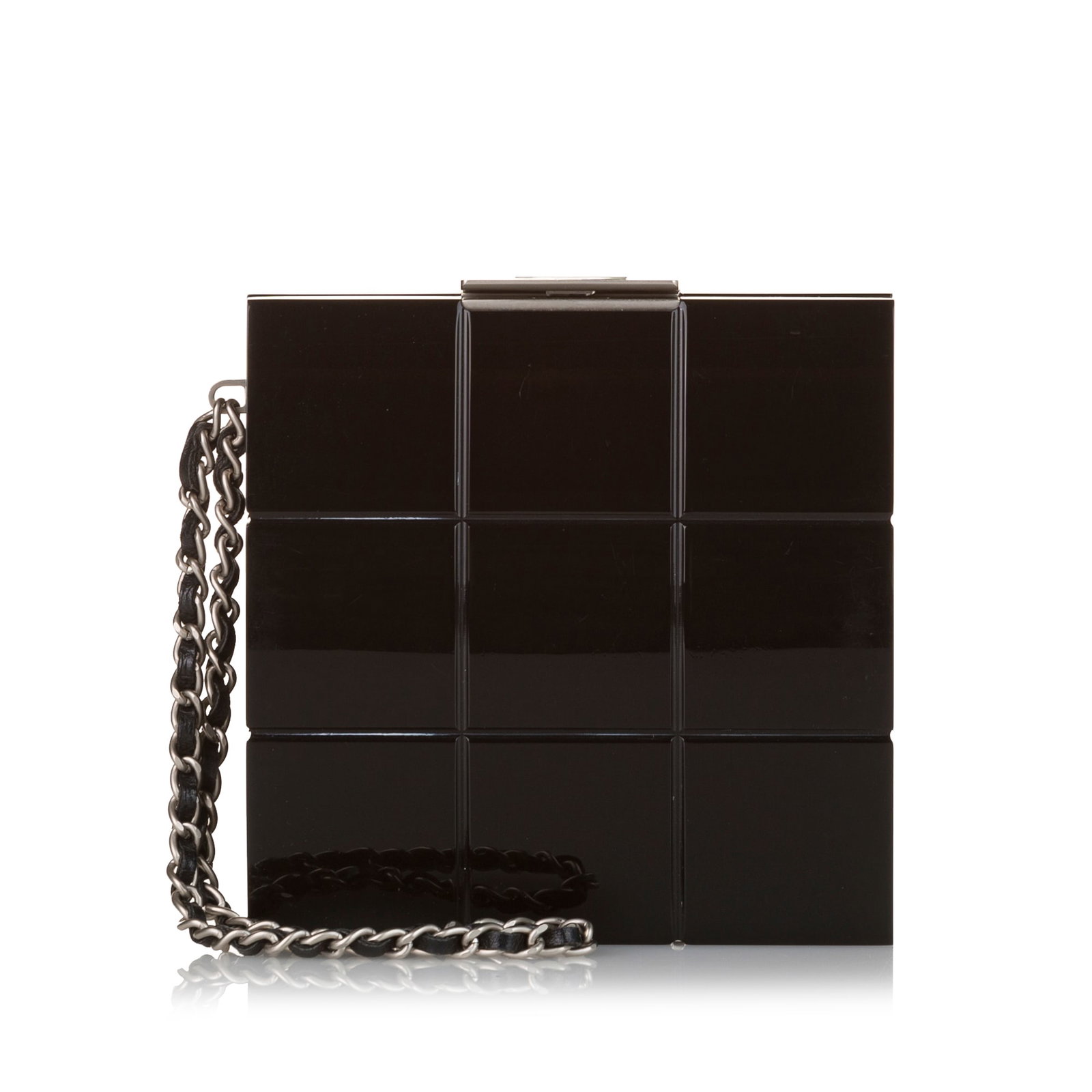Chanel Choco Bar Black Lucite Clutch Bag (1 of 7)