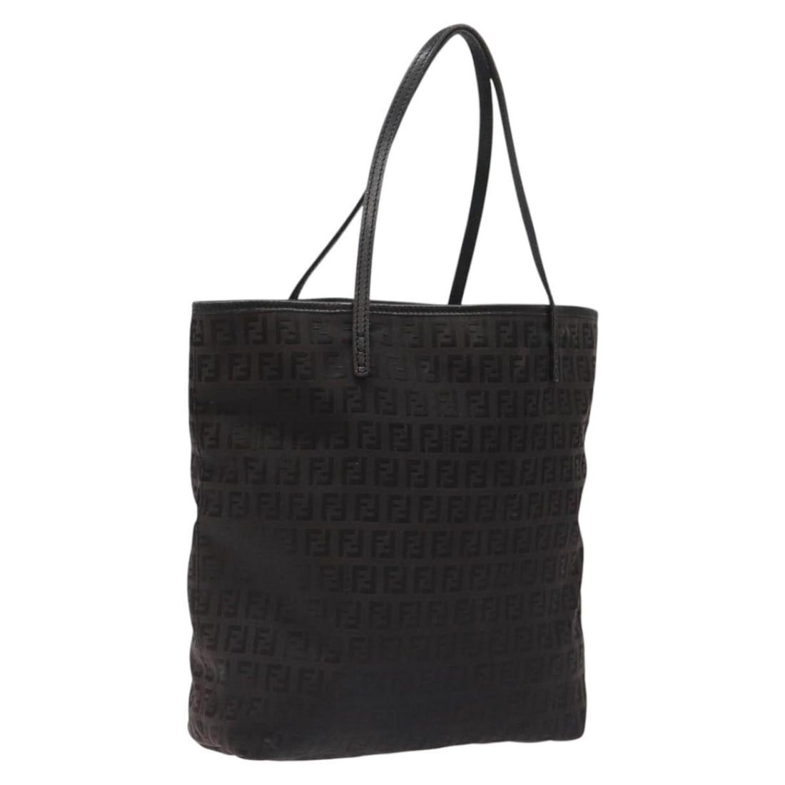 Fendi Zucchino Black Canvas Tote Bag 24cm x 29cm x 9cm: Fendi Zucchino Black Canvas Tote Bag 24cm x 29cm x 9cm This Fendi Zucchino tote bag is crafted from black canvas and designed specifically for women. The bag features the signature Zucchino motif and