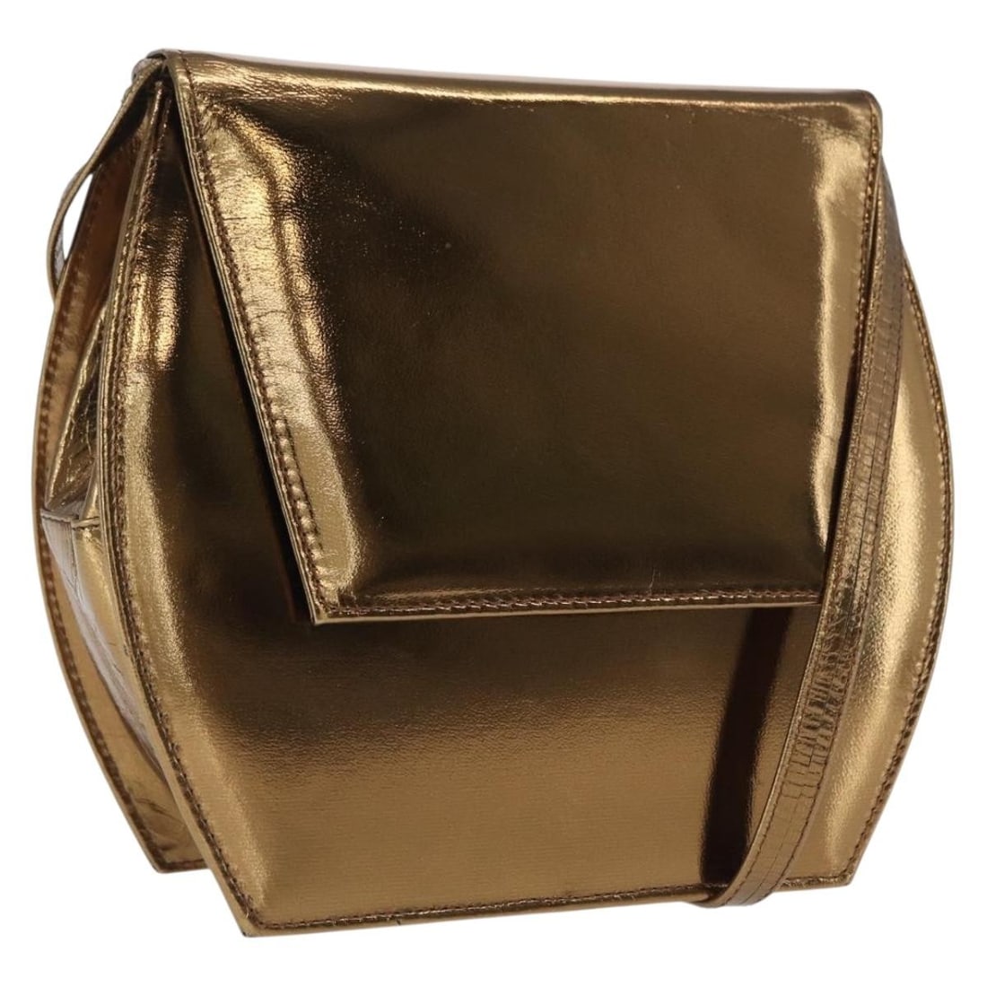 Bally Gold Tone Leather Shoulder Bag for Women England: Bally Gold Tone Leather Shoulder Bag for Women England This Bally shoulder bag is crafted from leather in a gold tone finish and is designed for women. The bag features a structured silhouette with a