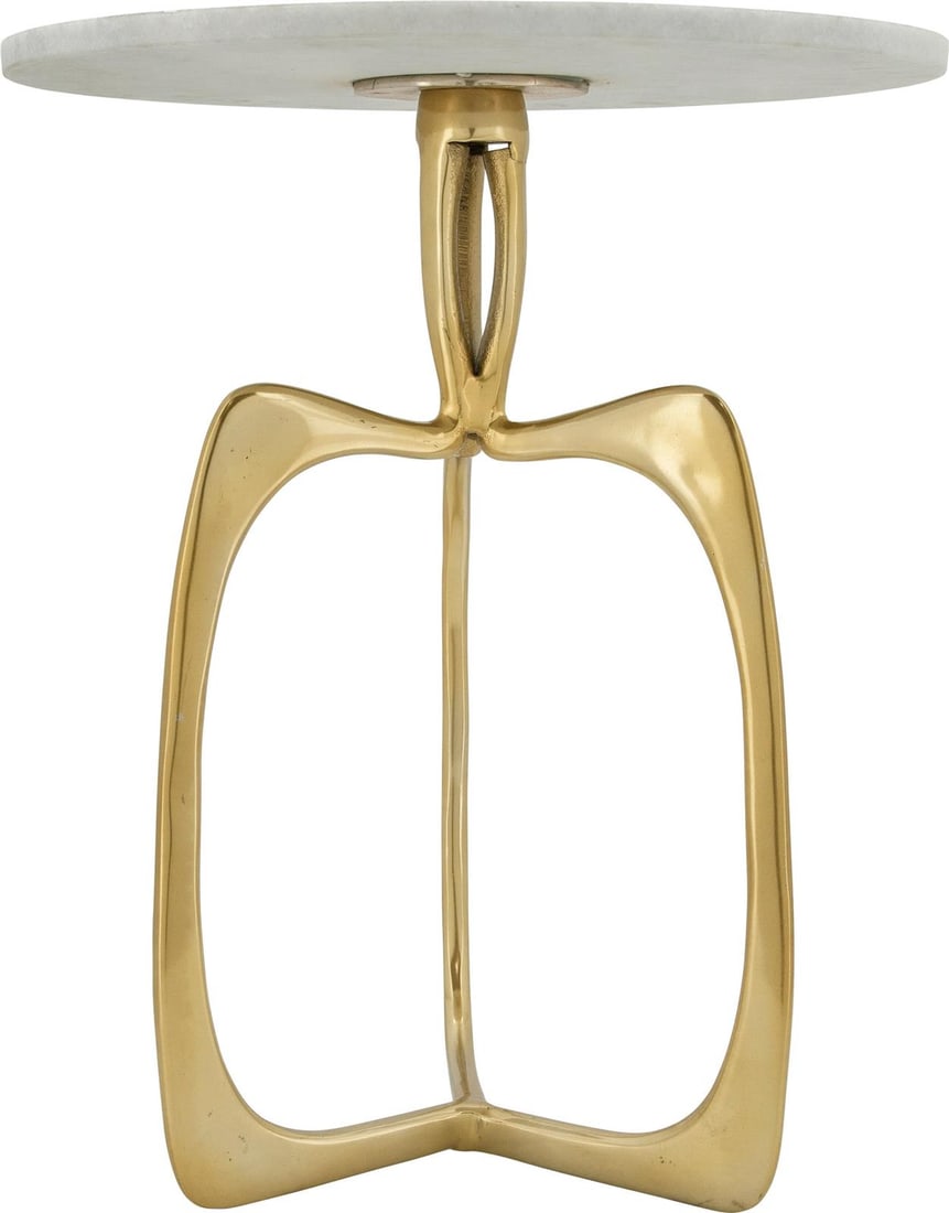 Sagebrook Chic White Marble Gold Table Glam Collection (1 of 3)