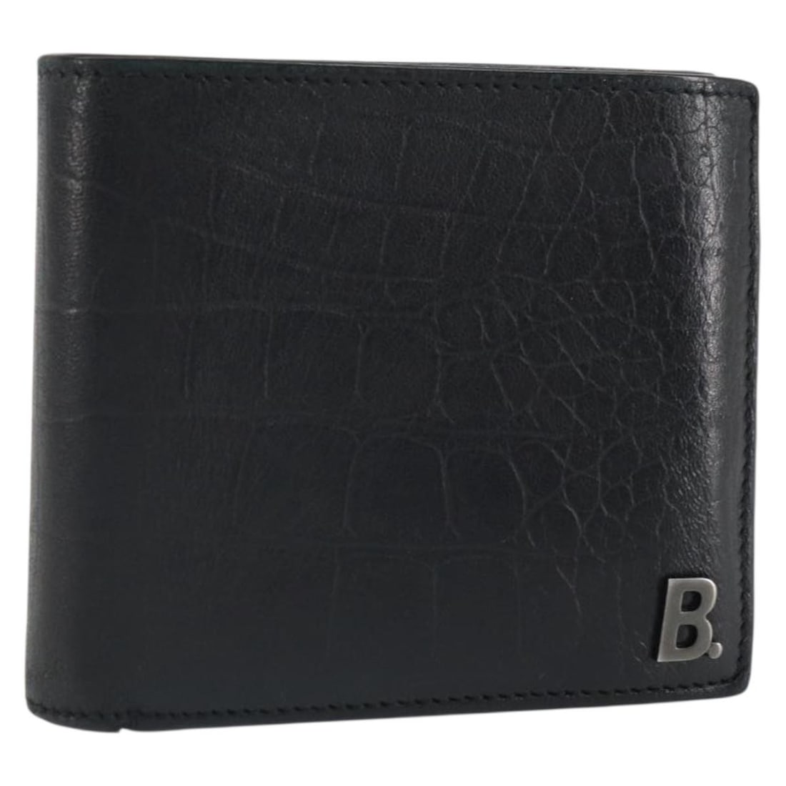 Black Leather Balenciaga Compact Wallet with Box and Dust Bag (1 of 18)