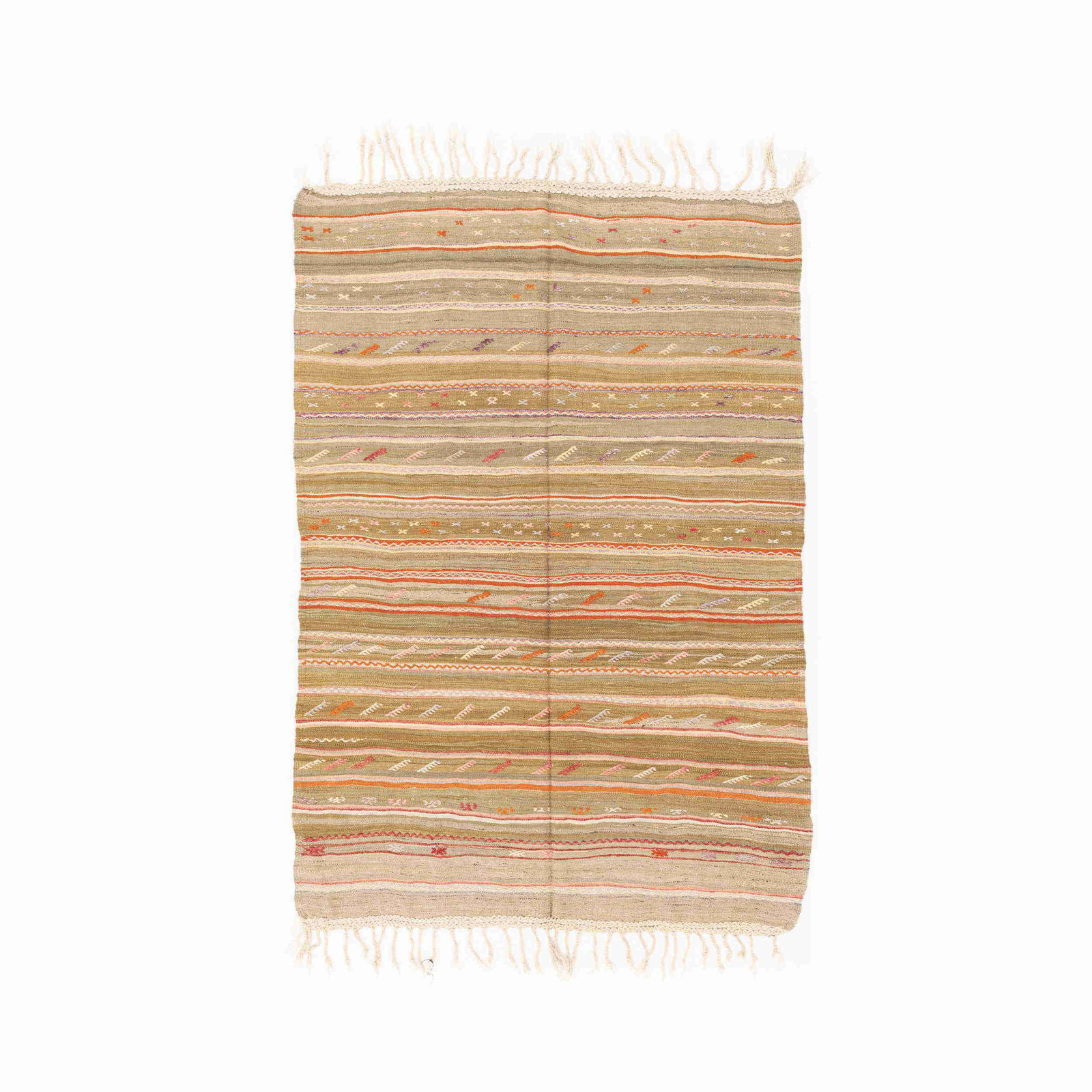 Authentic Anadol Handmade Wool Kilim Rug 57.5 x 83.5 Inches (1 of 8)