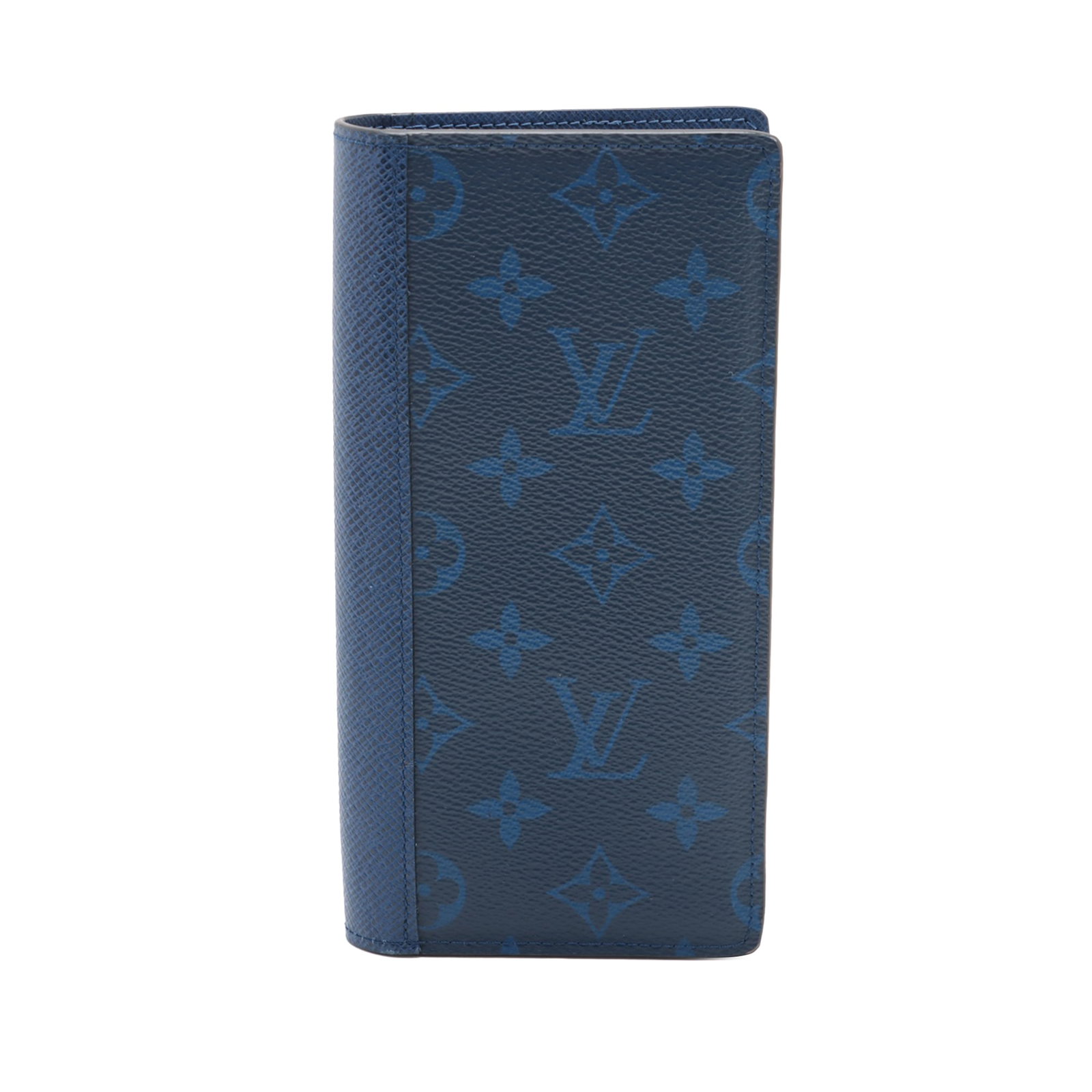 Louis Vuitton Monogram Taigarama Brazza Wallet Blue Leather (1 of 9)