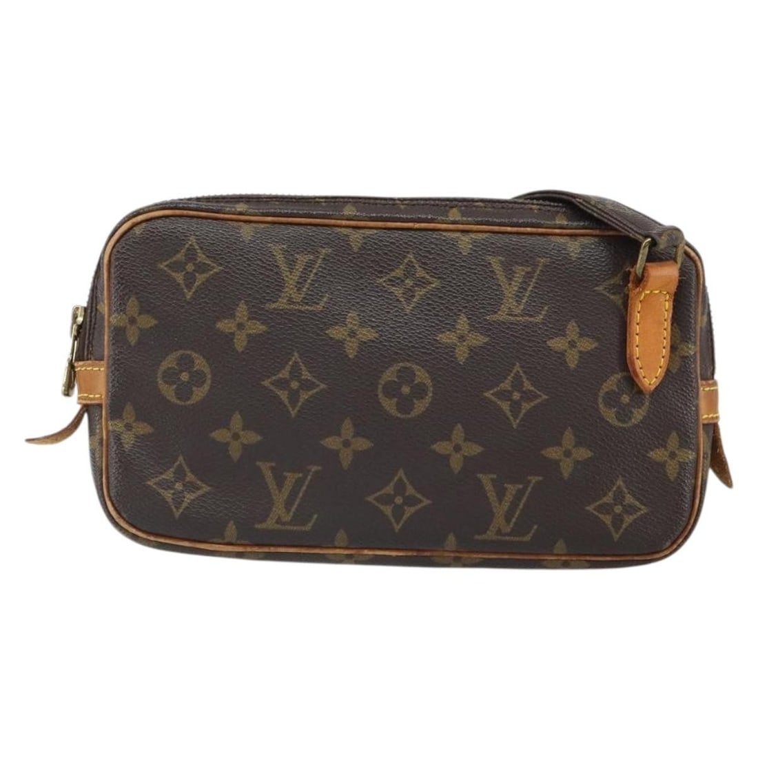Louis Vuitton Monogram Canvas Pochette Marly Bandouliere Shoulder Bag: Louis Vuitton Monogram Canvas Pochette Marly Bandouliere Shoulder Bag The Louis Vuitton Pochette Marly Bandouliere Bag features the iconic monogram canvas in brown, designed for women. This shoulder b