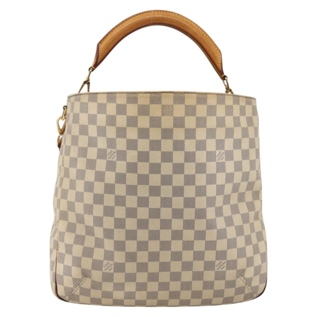 Soffi Beige Canvas Shoulder Bag by Louis Vuitton France: Soffi Beige Canvas Shoulder Bag by Louis Vuitton France This Louis Vuitton Soffi Handbag features the iconic Damier canvas in beige, designed for women. The bag is crafted in France and is presented i