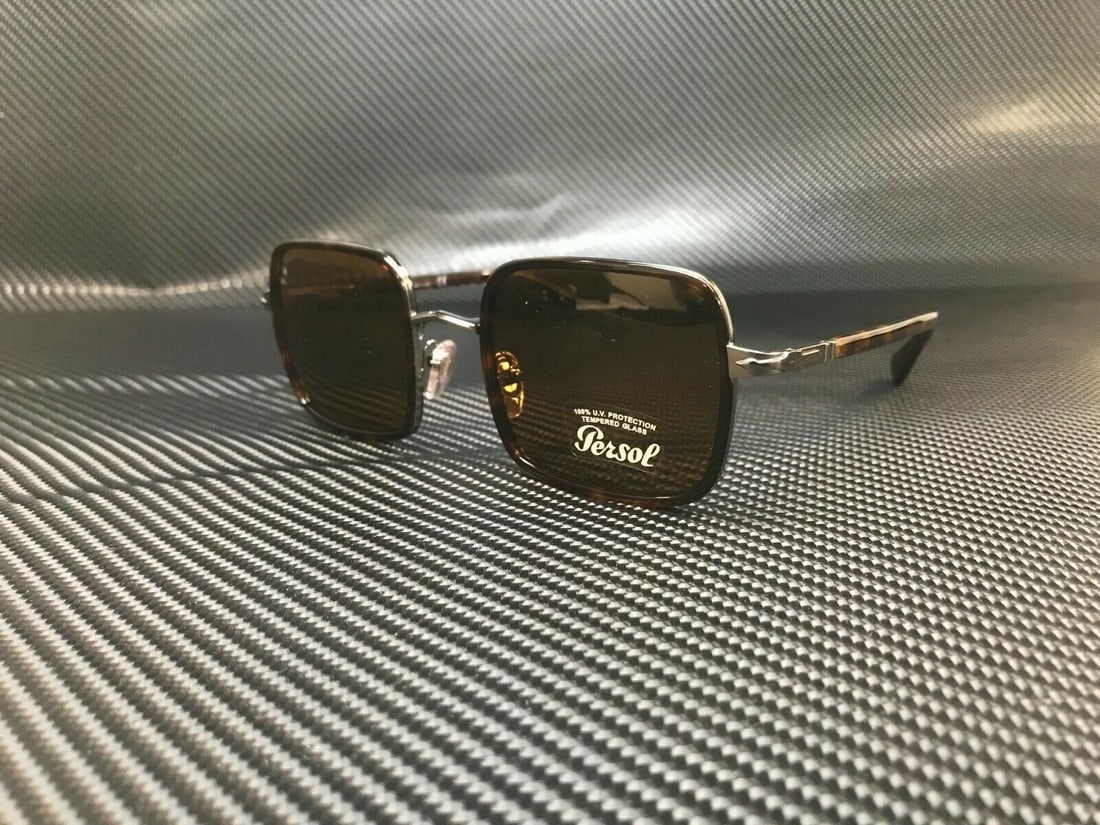 Persol PO2475S 513 33 Gunmetal Havana Square Sunglasses with Authenticity Certificate (1 of 4)