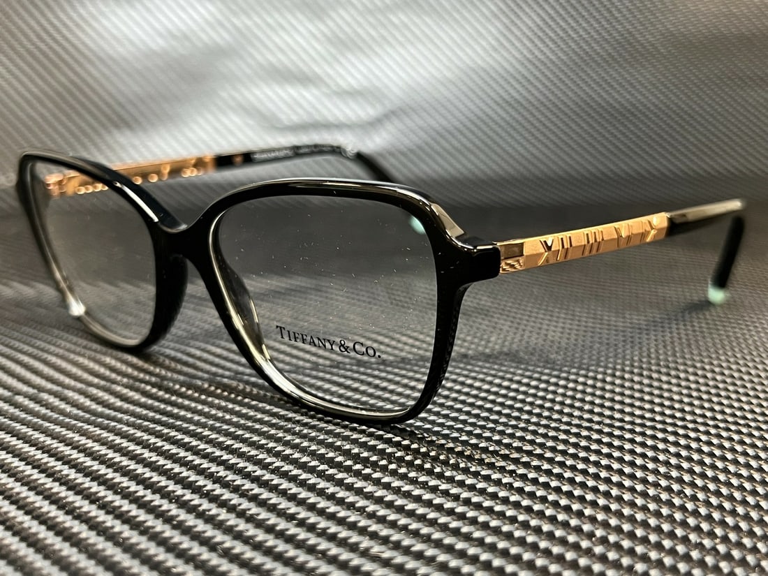 Tiffany & Co. TF2211 8001 Black Women's Rectangle Eyeglasses with Authenticity (1 of 4)