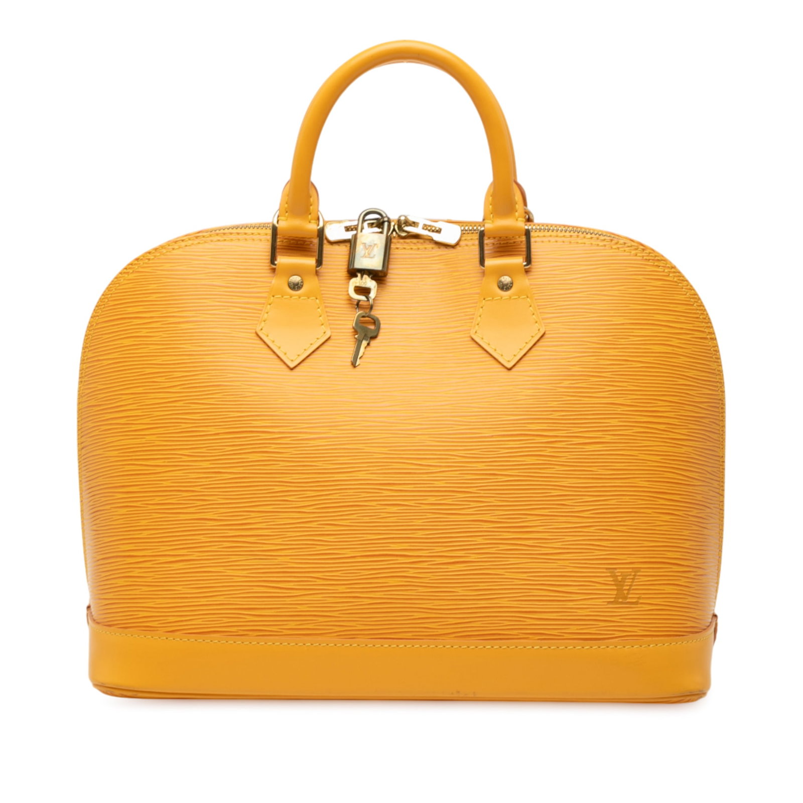 Louis Vuitton Epi Alma PM Yellow Leather Bag (1 of 8)