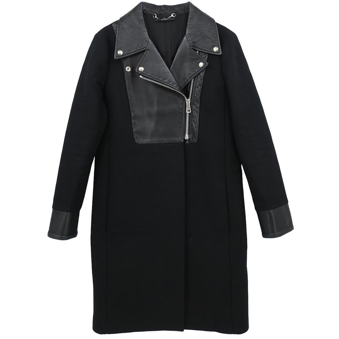 Gucci Black Wool Long Overcoat Size 38 Single Breasted Style (1 of 11)