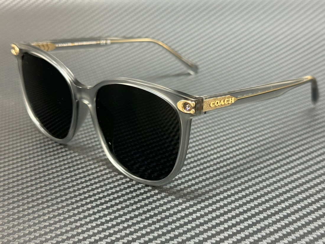 Coach HC8414BD 561487 Transparent Grey Women's Sunglasses 57mm (1 of 5)
